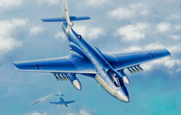 Picture art, airplane, painting, aviation, Hawker Seahawk