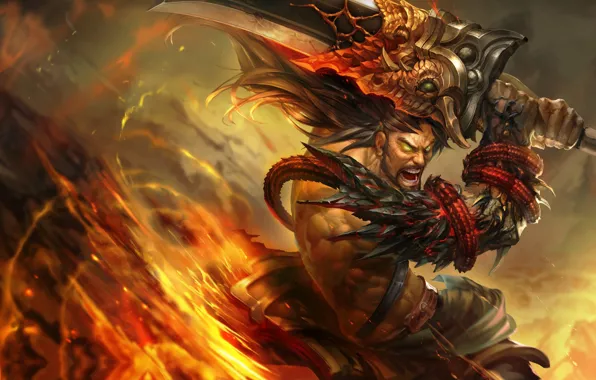 Picture champion, art. the game, robin-ruan, league of legends Tryndamere