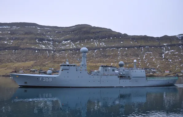 Ship, Denmark, combat, frigate, Navy, Vaedderen
