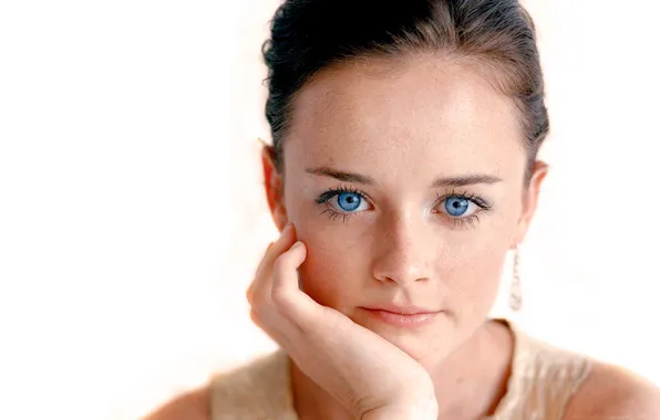 Picture actress, blue-eyed, Alexis Bledel