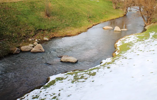 Winter, autumn, white, green, Belokurikha