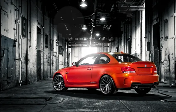 Red, BMW, the trunk, red, the barn, warehouse, e82, trunk