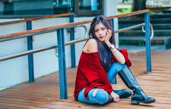 Picture look, girl, style, East