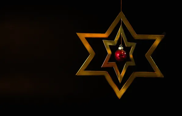 Picture stars, balls, decoration, new year, Christmas