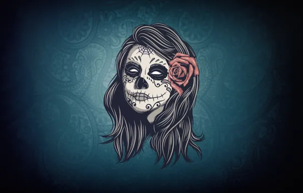 Picture Girl, Style, Background, Day of the Dead, Day of the Dead, Sugar Skull, Katrina, Sugar …