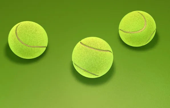 Picture abstraction, green, background, art, three, tennis, tennis, 3d.