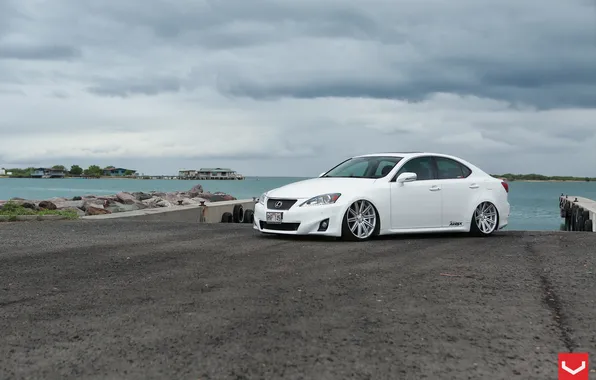 Lexus, White, 350, Vossen