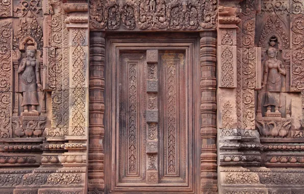 Picture door, Banteay Srei, art