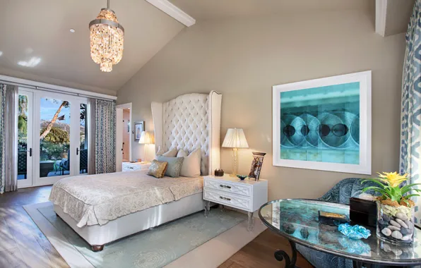 Picture design, photo, lamp, bed, interior, pillow, bedroom