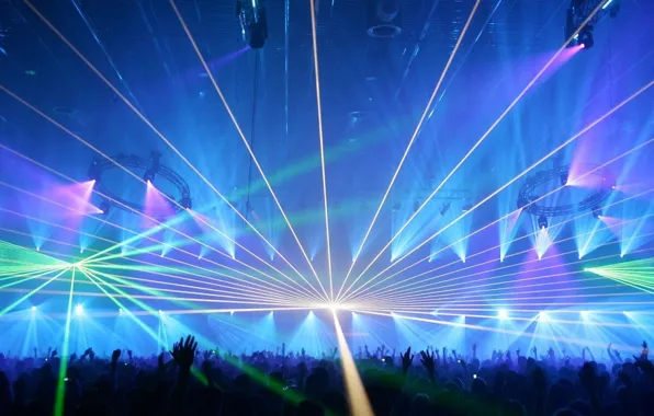 Picture music, concert, laser, show