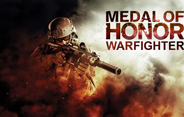 Picture weapons, dust, soldiers, Medal of Honor: Warfighter