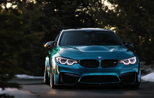 BMW, Blue, Angry, F80, Sight, LED
