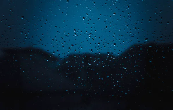 The evening, Rain, Darkness