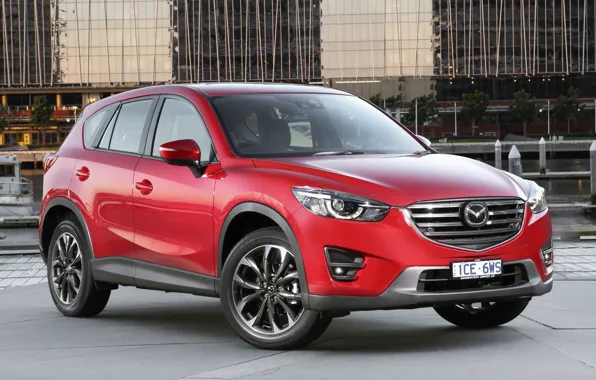 Red, mazda, crossover, SUV, 2015, CX-5