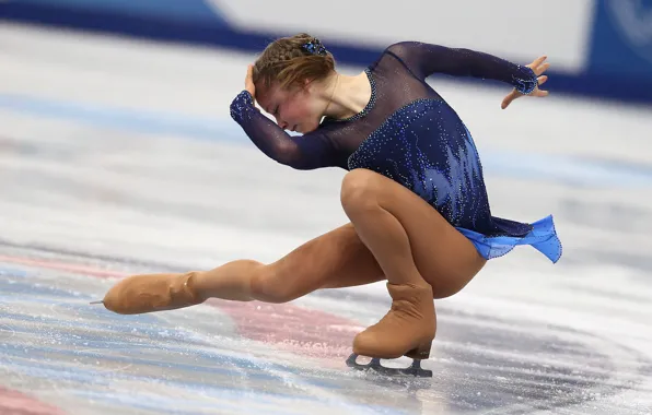 Picture ice, figure skating, elegance, RUSSIA, Sochi 2014, The XXII Winter Olympic Games, Sochi 2014, Yulia …