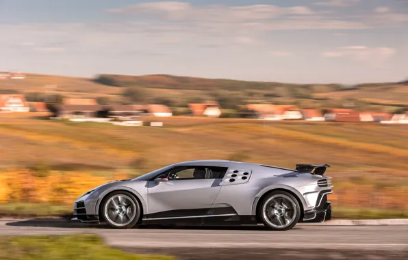 Bugatti, side view, One hundred and ten, Bugatti Centodieci