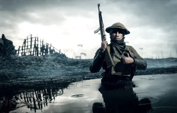 War, the game, soldiers, Electronic Arts, Battlefield 1