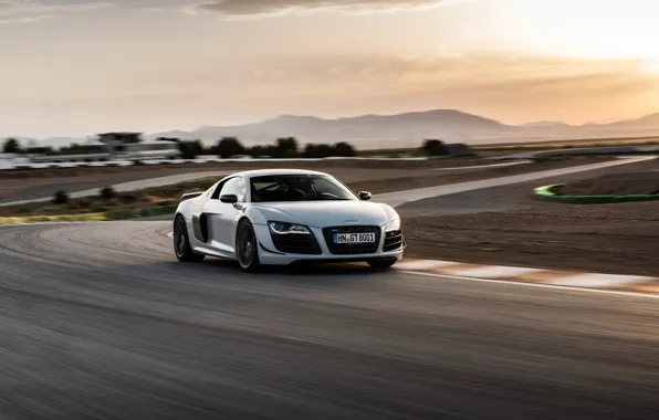 Picture Audi, R8, racing track, Audi R8 GT Coupe