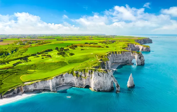 Picture landscape, coast, nature, mountains, cliff