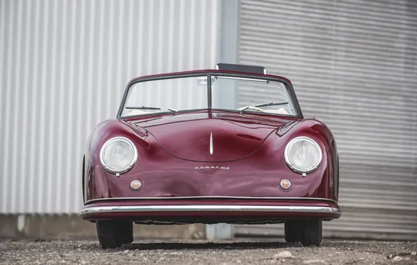 Porsche, front, 356, 1951, Porsche 356 1300 Cabriolet