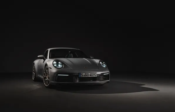 Picture background, coupe, 911, Porsche, dark, Carrera 4S, 992, 2019
