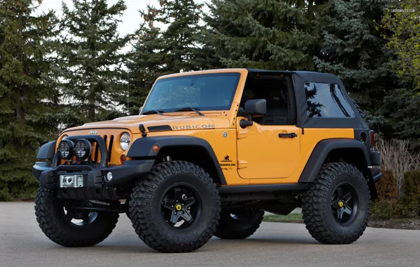 Picture car, wallpaper, Jeep