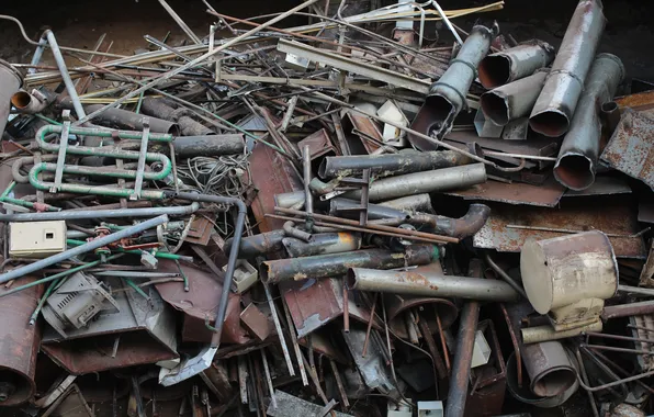 Metal, pipe, garbage