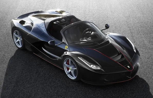 Ferrari, Black, new, Spider, LaFerrari