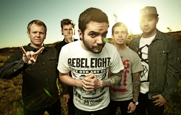 Picture field, music, group, a day to remember
