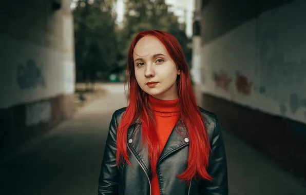 Girl, sweetheart, model, Face, Wallpaper, Portrait, red, beautiful