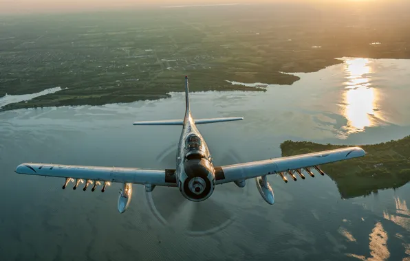 Picture flight, attack, Douglas, Skyraider, Skyraider