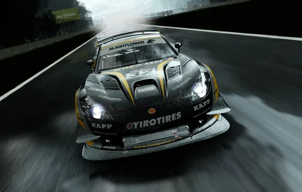 Machine, rain, track, supercar, the project