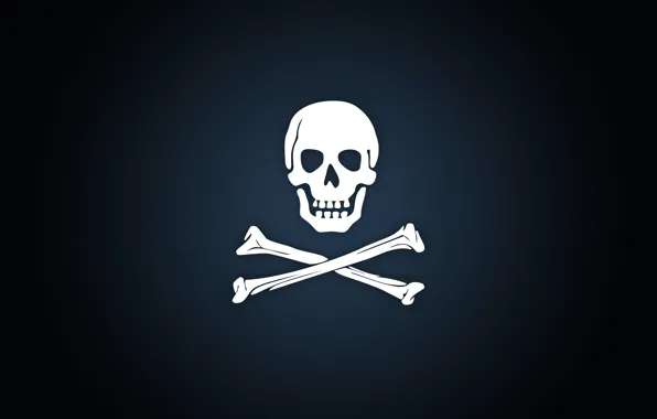 Picture background, bones, Pirate emblem