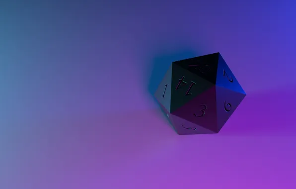 Picture polyhedron, d20, playing