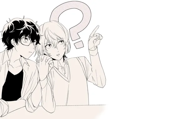 The game, anime, art, question, guys, characters, Person 5, Persona 5