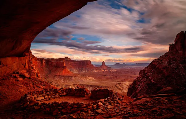 Picture stones, canyon, USA