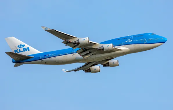 Picture Boeing, KLM, Royal Dutch Airlines, 747-400M