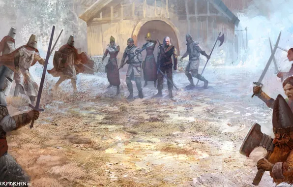 War, elves, The Witcher, The Witcher, order, Geralt, neutrality