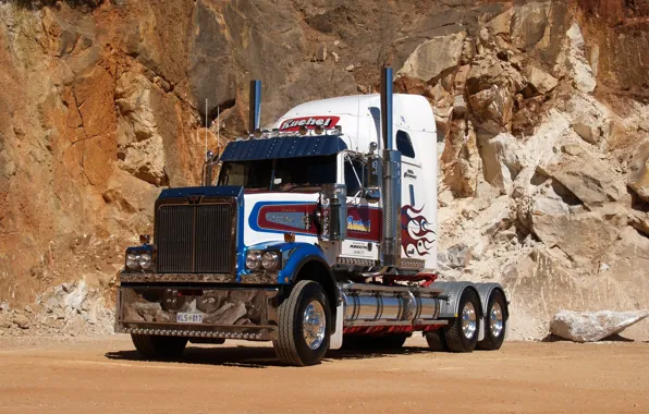 Picture tractor, quarry, Western Star
