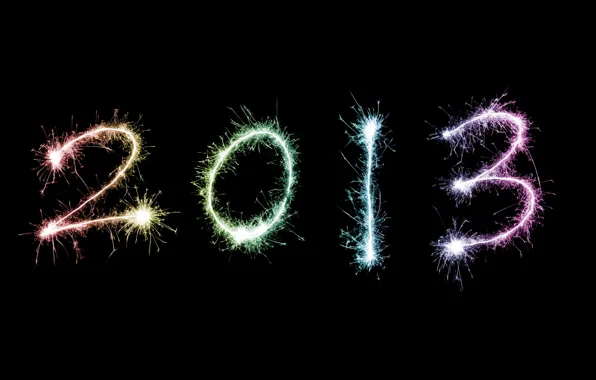 Holiday, new year, sparks, new year, 2013