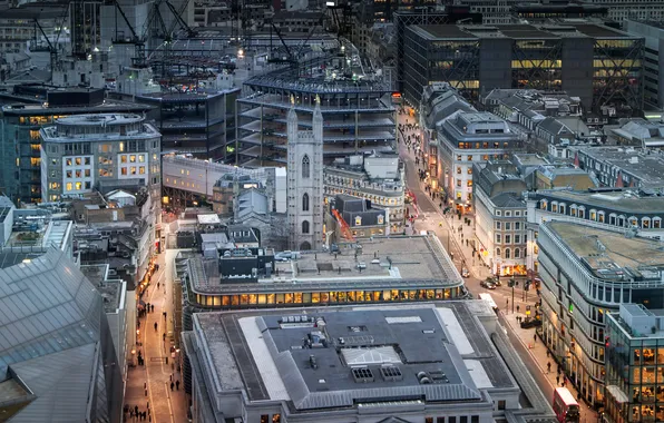 Street, London, home, UK, the view from the top