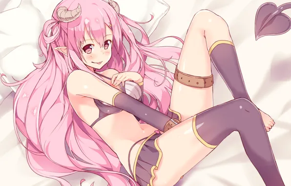 Kawaii, demon, boobs, breast, anime, tits, japanese, chest