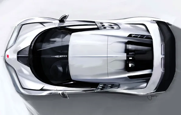 Figure, Bugatti, The view from the top, Hypercar, Sportscar, 2020, One hundred and ten, Bugatti …