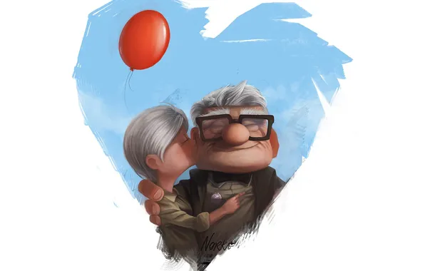 Picture heart, Ellie, Carl Fredricksen, Up