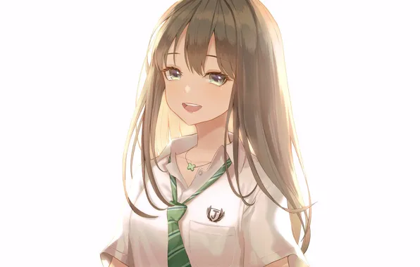 Art, girl, white background, Idolm@ster, IdolM@ster