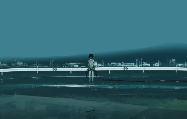 Sadness, fiction, wire, girl, one, mechanical hand