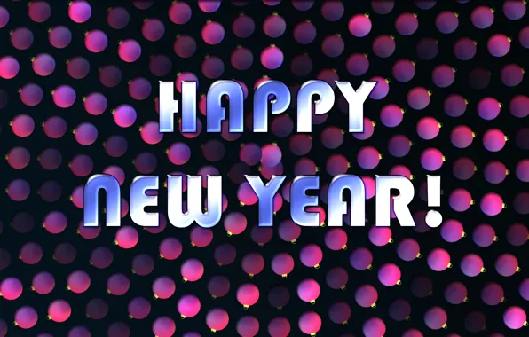 Balls, text, background, color, New year, Holiday, Wallpaper. New year