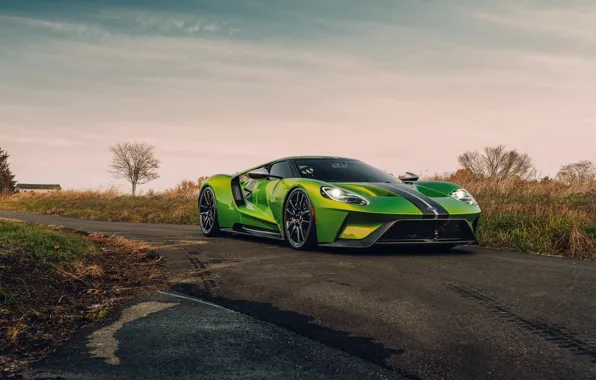 Picture ford, wet, asphalt, gt