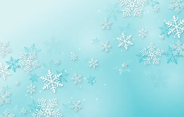 Snowflakes, background, christmas, blue, winter, background, snowflakes