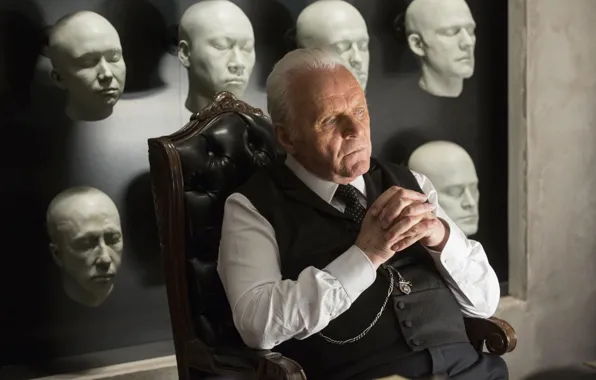 Picture actor, faces, Anthony Hopkins, show, Westworld, Robert Ford